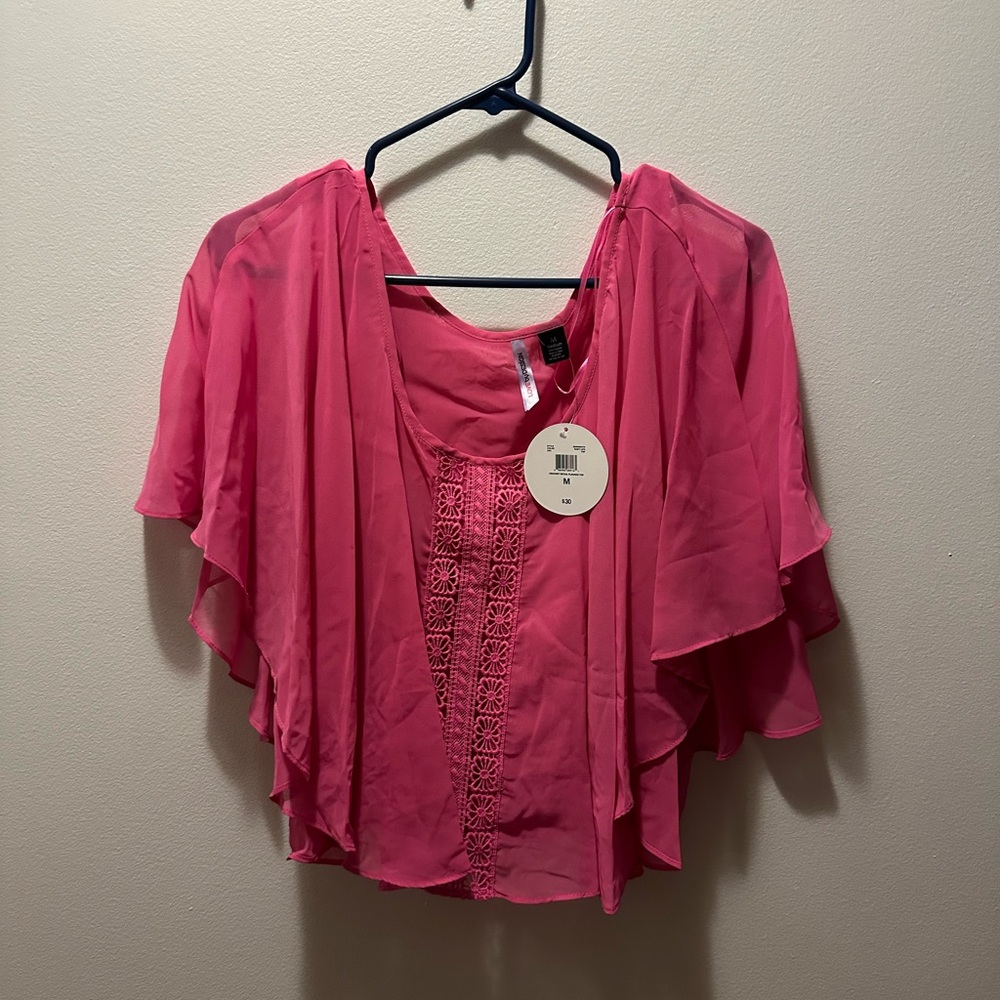 Love By Design Pink Layered Blouse